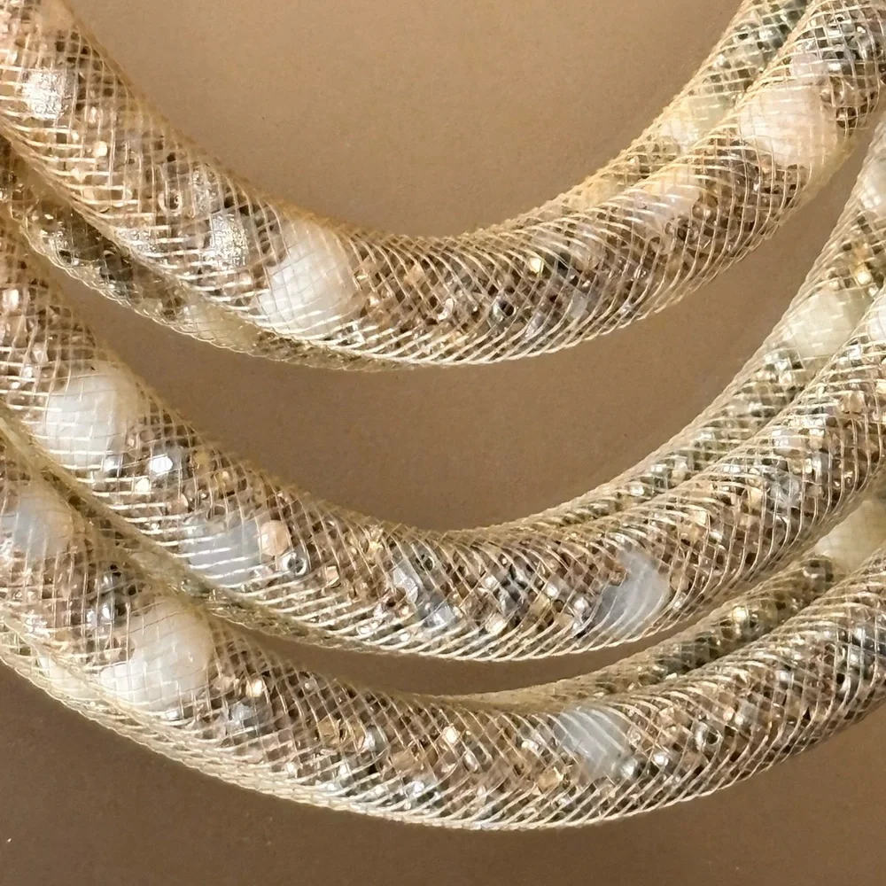 RARE! Rita D Statement Mesh Tube Choker Necklace - Picture 11 of 14